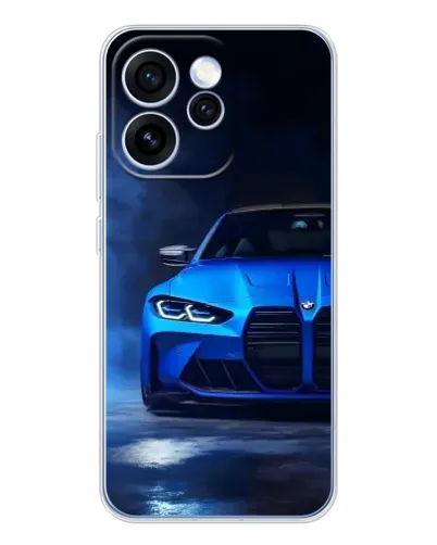 Чехол для OPPO Reno 15 Pro с картинкой «Голубая BMW M4» Чехол для OPPO Reno 15 Pro с картинкой «Голубая BMW M4»