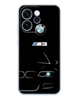Чехол для OPPO Reno 15 Pro с картинкой «Минималистичный принт BMW M3» Чехол для OPPO Reno 15 Pro с картинкой «Минималистичный принт BMW M3»