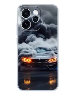 Чехол для OPPO Reno 15 Pro с картинкой «BMW в дыму» Чехол для OPPO Reno 15 Pro с картинкой «BMW в дыму»