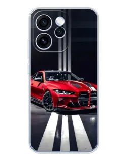 Чехол для OPPO Reno 15 Pro с картинкой «Красная BMW на дороге» Чехол для OPPO Reno 15 Pro с картинкой «Красная BMW на дороге»