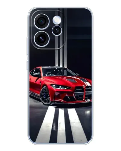 Чехол для OPPO Reno 15 Pro с картинкой «Красная BMW на дороге» Чехол для OPPO Reno 15 Pro с картинкой «Красная BMW на дороге»