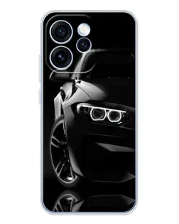 Чехол для OPPO Reno 15 Pro с картинкой «Черная BMW — профиль» Чехол для OPPO Reno 15 Pro с картинкой «Черная BMW — профиль»