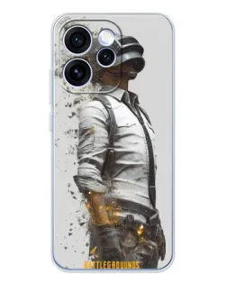 Чехол для OPPO Reno 15 Pro с картинкой «PUBG — боец в пыли»