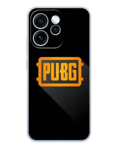 Чехол для OPPO Reno 15 Pro с картинкой «PUBG — рамка лого»