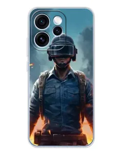 Чехол для OPPO Reno 15 Pro с картинкой «PUBG — реалистичный герой»