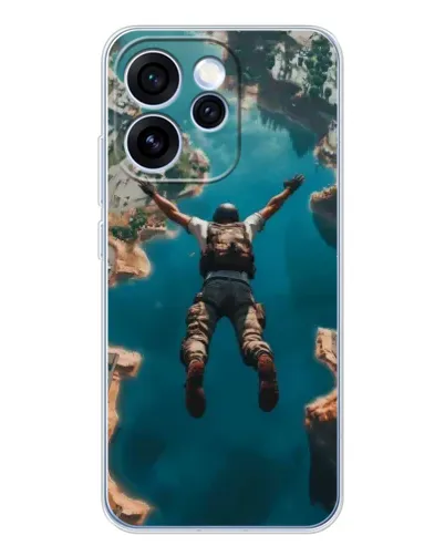 Чехол для OPPO Reno 15 Pro с картинкой «PUBG — свободное падение»