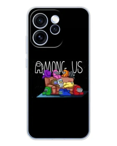 Чехол для OPPO Reno 15 Pro с картинкой «Логотип Among Us»
