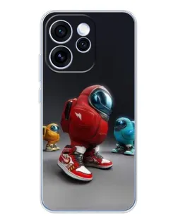 Чехол для OPPO Reno 15 Pro с картинкой «Among Us — 3D стиль»