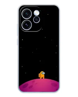 Чехол для OPPO Reno 15 Pro с картинкой «Одинокий герой на планете»