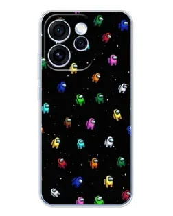 Чехол для OPPO Reno 15 Pro с картинкой «Экипаж Among Us»