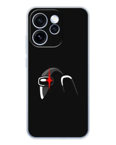 Чехол для OPPO Reno 15 Pro с картинкой «Among Us шлем»