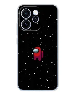 Чехол для OPPO Reno 15 Pro с картинкой «Красный Among Us»