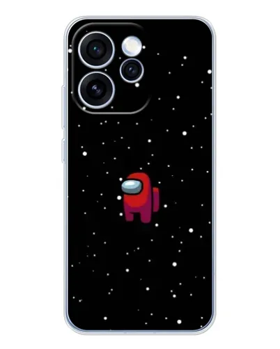 Чехол для OPPO Reno 15 Pro с картинкой «Красный Among Us»