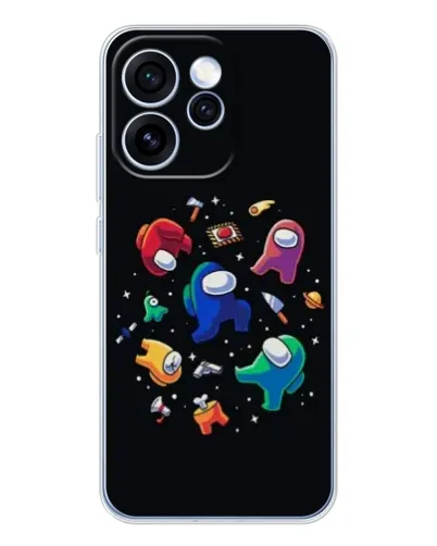 Чехол для OPPO Reno 15 Pro с картинкой «Among Us космос»