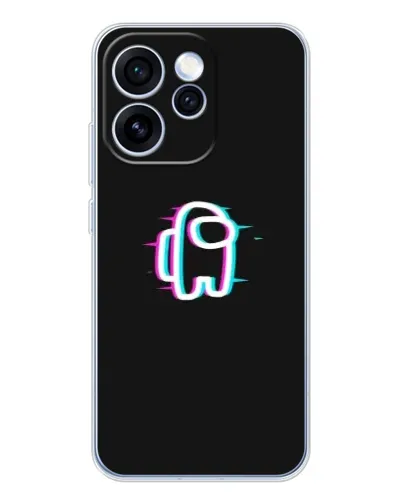 Чехол для OPPO Reno 15 Pro с картинкой «Among Us неон»