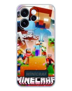 Чехол для OPPO Reno 15 Pro с картинкой «Minecraft герои игры»