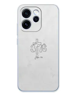 Чехол для OPPO Reno 15 Pro с картинкой «Иоанна 3:16 Крест» Чехол для OPPO Reno 15 Pro с картинкой «Иоанна 3:16 Крест»