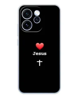 Чехол для OPPO Reno 15 Pro с картинкой «Сердце - Jesus» Чехол для OPPO Reno 15 Pro с картинкой «Сердце - Jesus»