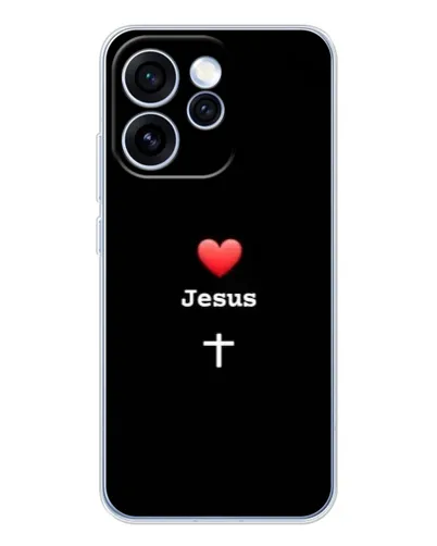 Чехол для OPPO Reno 15 Pro с картинкой «Сердце - Jesus» Чехол для OPPO Reno 15 Pro с картинкой «Сердце - Jesus»