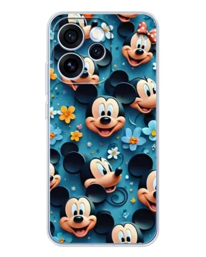 Чехол для OPPO Reno 15 Pro с картинкой «Паттерн Микки и Минни» Чехол для OPPO Reno 15 Pro с картинкой «Паттерн Микки и Минни»