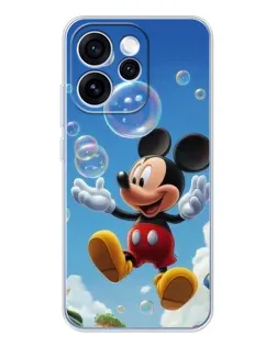 Чохол для OPPO Reno 15 Pro з картинкою «Mickey та мильні бульбашки»