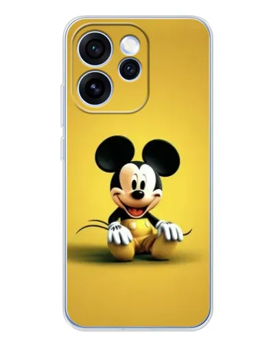 Чехол для OPPO Reno 15 Pro с картинкой «Микки на желтом» Чехол для OPPO Reno 15 Pro с картинкой «Микки на желтом»