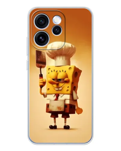 Чехол для OPPO Reno 15 Pro с картинкой «Губка Боб повар»