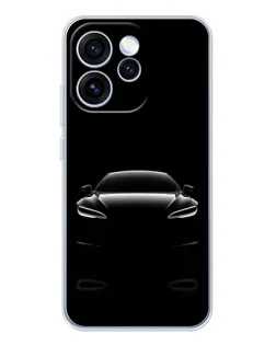 Чехол для OPPO Reno 15 Pro с картинкой «Силуэт Tesla Night»