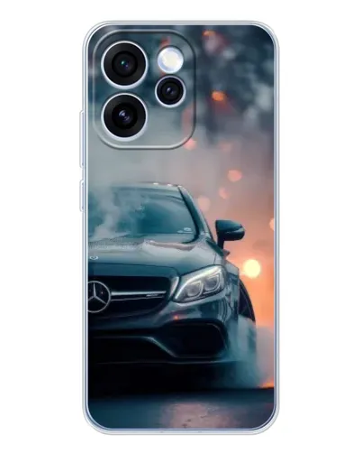 Чехол для OPPO Reno 15 Pro с картинкой «Mercedes — ночной город»