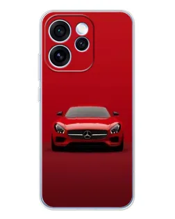 Чехол для OPPO Reno 15 Pro с картинкой «Красный Mercedes AMG»