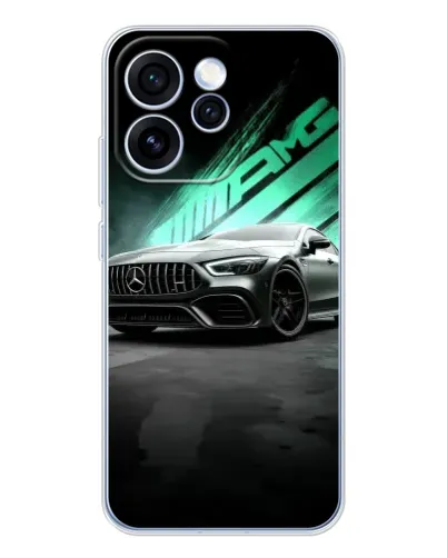 Чехол для OPPO Reno 15 Pro с картинкой «Темный Mercedes AMG»