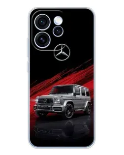 Чехол для OPPO Reno 15 Pro с картинкой «Mercedes G-Class красный»