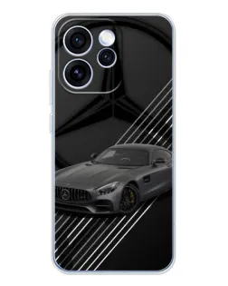 Чехол для OPPO Reno 15 Pro с картинкой «Mercedes AMG — графика»