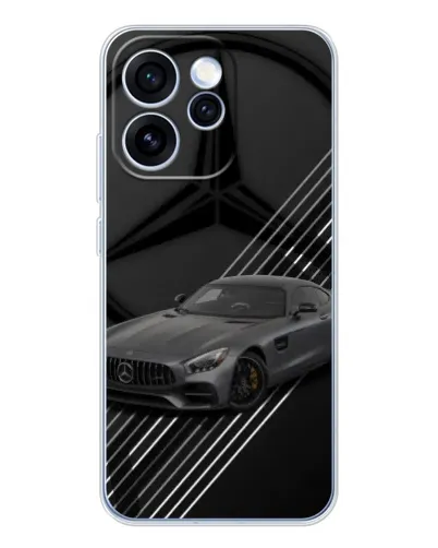 Чехол для OPPO Reno 15 Pro с картинкой «Mercedes AMG — графика»