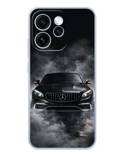 Чехол для OPPO Reno 15 Pro с картинкой «Mercedes в дыму»
