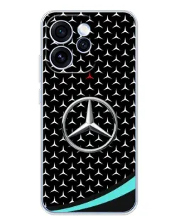 Чехол для OPPO Reno 15 Pro с картинкой «Mercedes — бирюзовый акцент»
