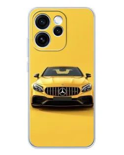 Чехол для OPPO Reno 15 Pro с картинкой «Желтый Mercedes GT»