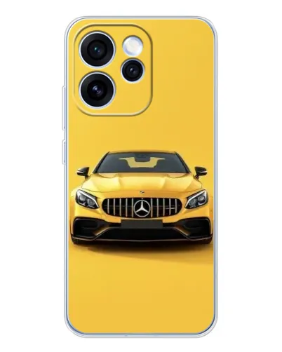 Чехол для OPPO Reno 15 Pro с картинкой «Желтый Mercedes GT»