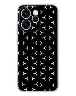 Чехол для OPPO Reno 15 Pro с картинкой «Mercedes паттерн звезд»