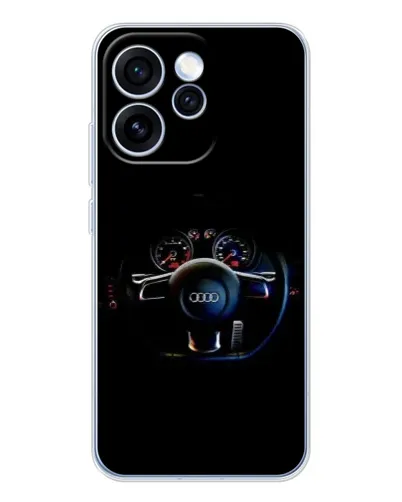 Чехол для OPPO Reno 15 Pro с картинкой «Салон Audi — руль»