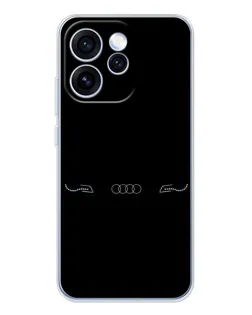 Чехол для OPPO Reno 15 Pro с картинкой «Audi — световой подпись»