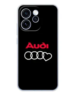 Чехол для OPPO Reno 15 Pro с картинкой «Логотип Audi Heart»