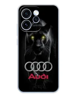 Чехол для OPPO Reno 15 Pro с картинкой «Пантера и Audi»