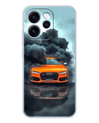 Чехол для OPPO Reno 15 Pro с картинкой «Audi в облаках дыма»