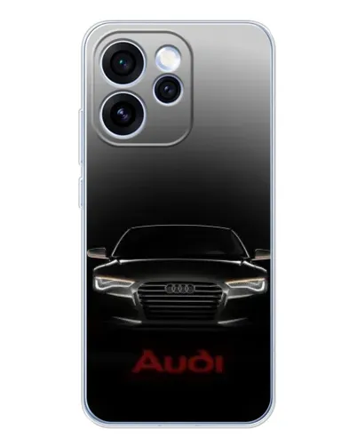 Чехол для OPPO Reno 15 Pro с картинкой «Audi — градиентный контур»