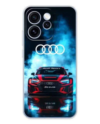 Чехол для OPPO Reno 15 Pro с картинкой «Audi Sport — неон»