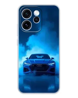 Чехол для OPPO Reno 15 Pro с картинкой «Audi — голубая энергия»