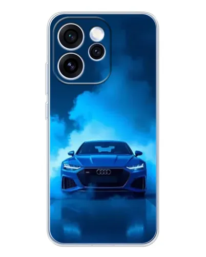 Чехол для OPPO Reno 15 Pro с картинкой «Audi — голубая энергия»