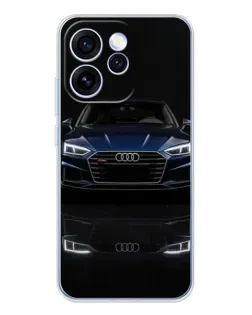 Чехол для OPPO Reno 15 Pro с картинкой «Audi — ночное отражение»