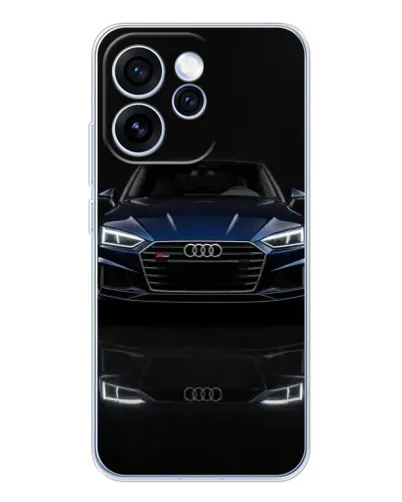 Чехол для OPPO Reno 15 Pro с картинкой «Audi — ночное отражение»